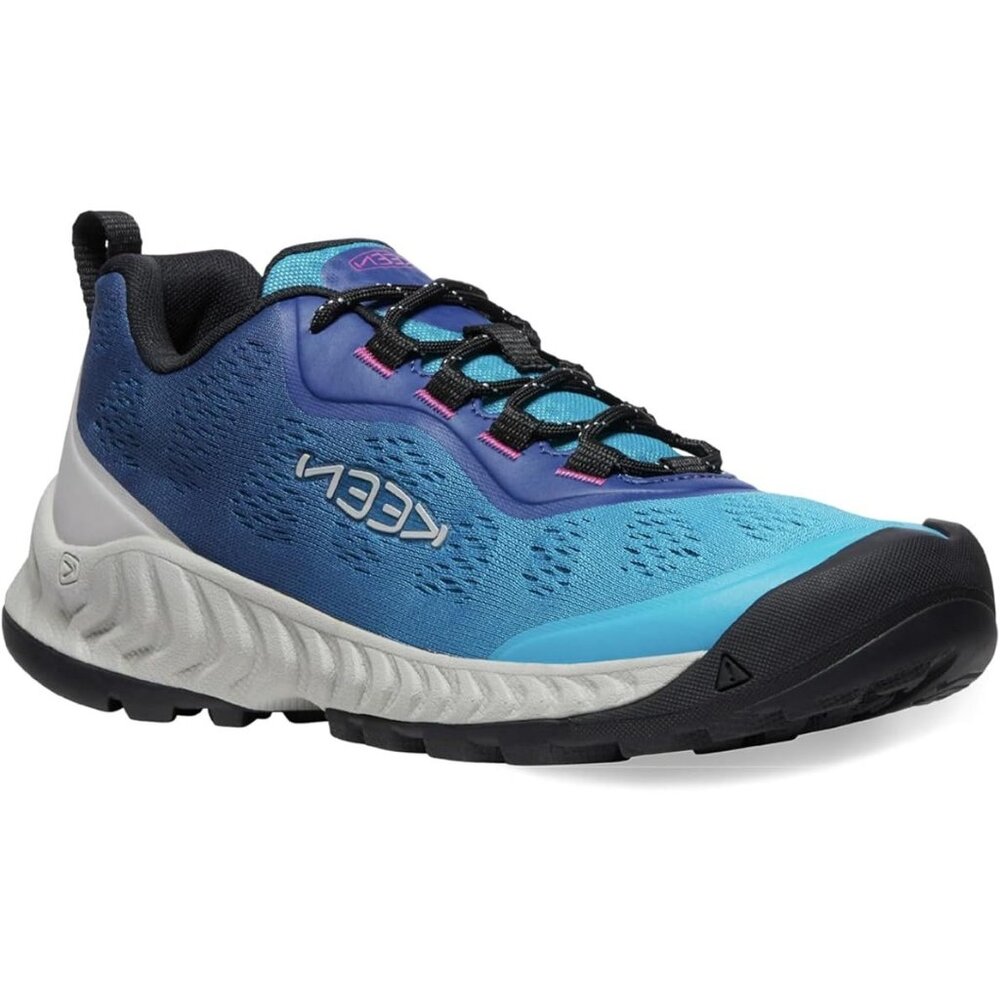 NEW KEEN Womens NXIS Speed Low Height Vented Hiking Shoes (Fjord Blue/ombre) 6